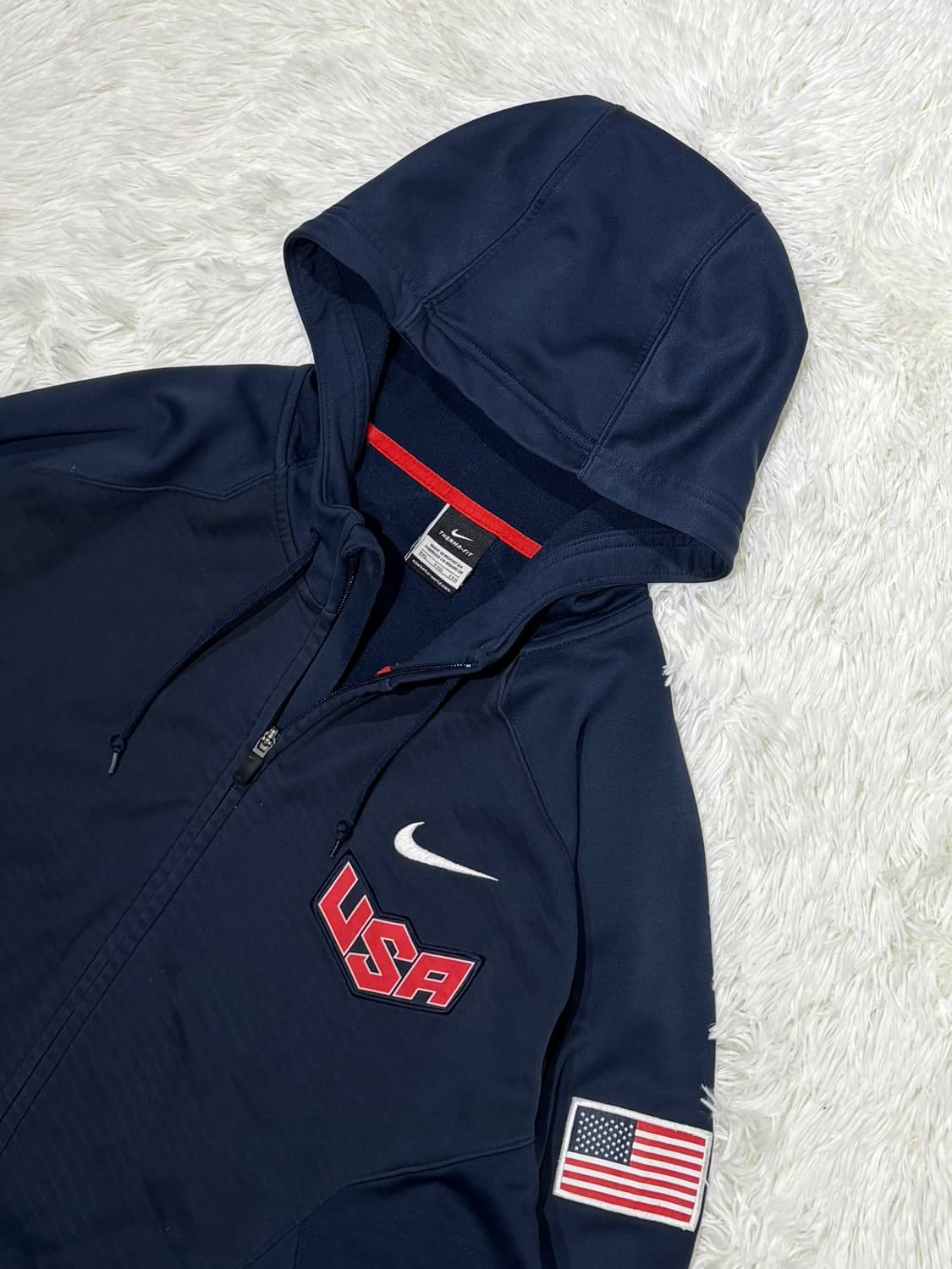 나이키 네이비 USA 스우시 후드집업 상품이미지5