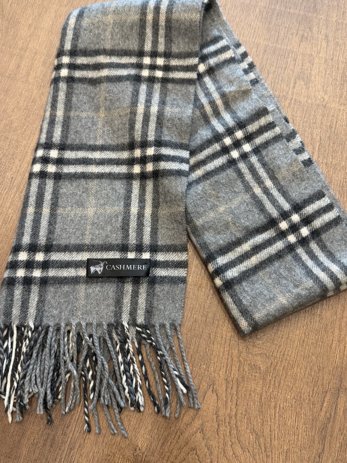 Cashmere 빈티지 캐시미어 체크 머플러 상품이미지2