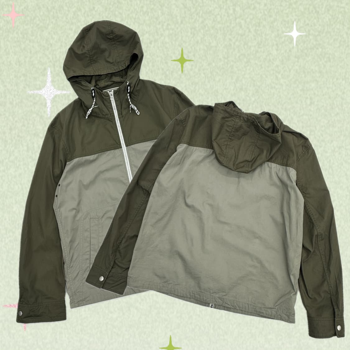 재팬 유니클로 후드 봄버 자켓 바람막이 아우터 아메카지 보헤미안 그런지 상품이미지1