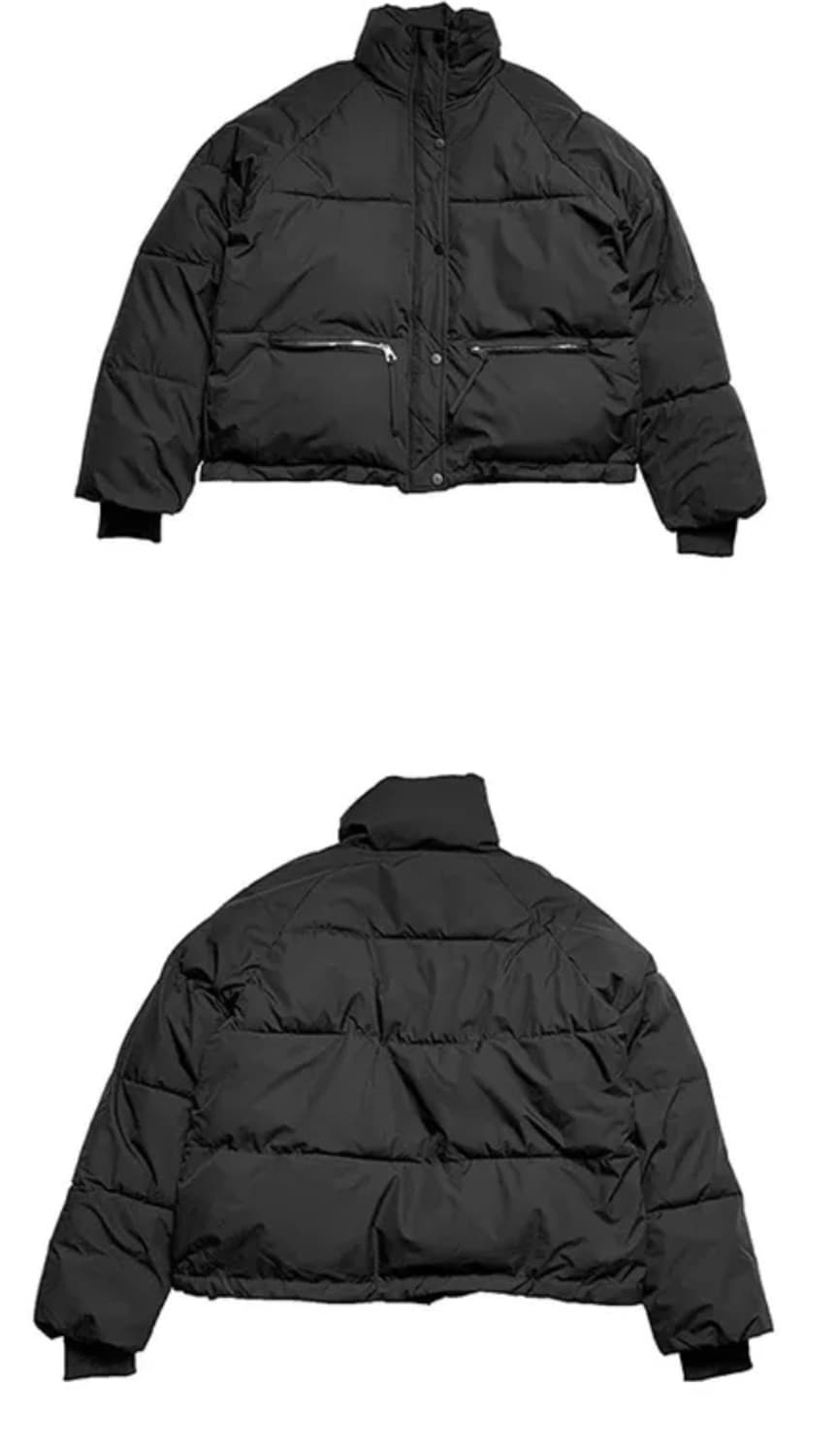 애니원모어 블랙 숏패딩 상품이미지1
