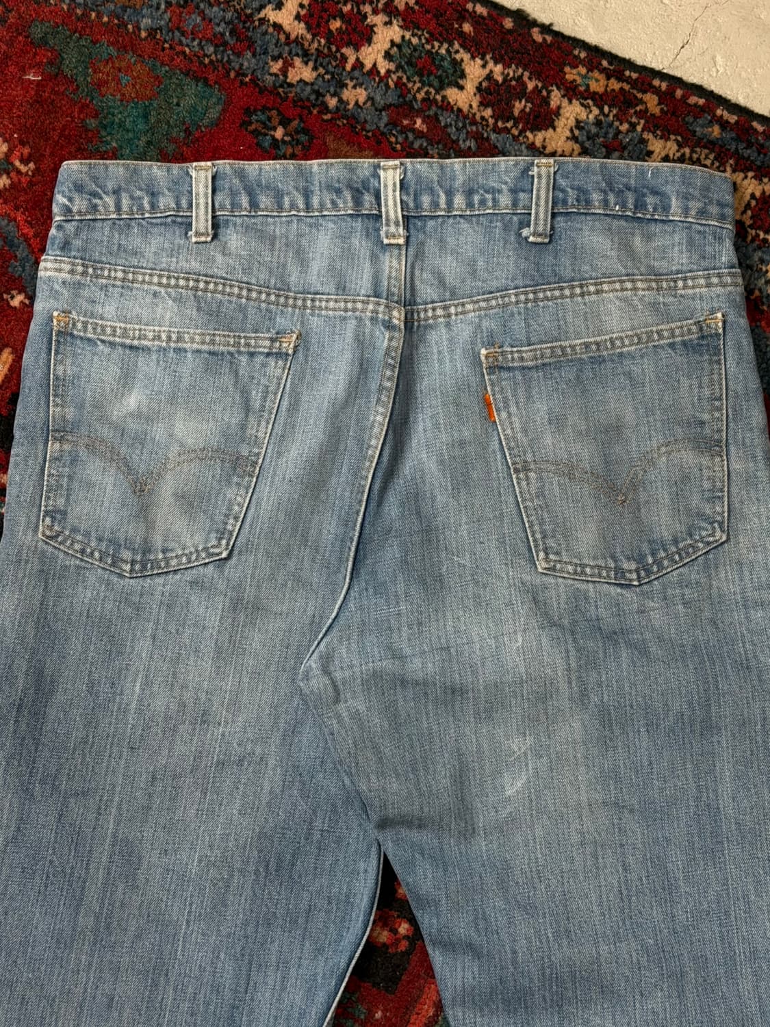 70's USA Made 빈티지 리바이스 646 벨바텀 부츠컷 오렌지탭 상품이미지6
