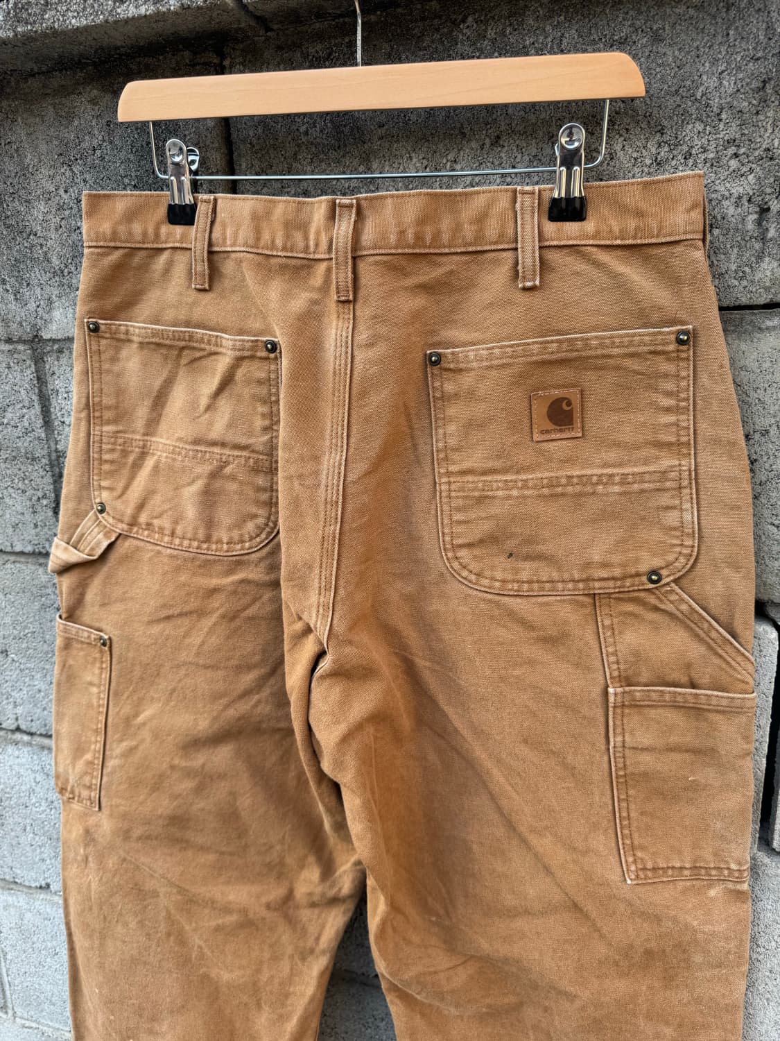 칼하트 빈티지 b136 브라운 더블니 카펜터 워크 팬츠 34/32 상품이미지4