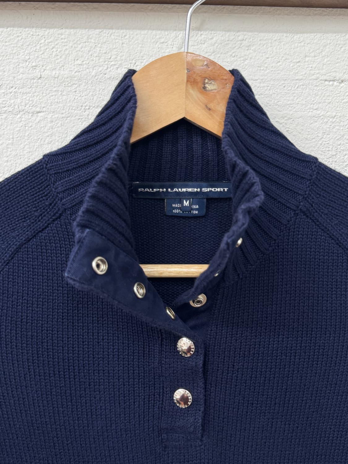 폴로 스포츠 하프 스냅 코튼 니트 상품이미지2