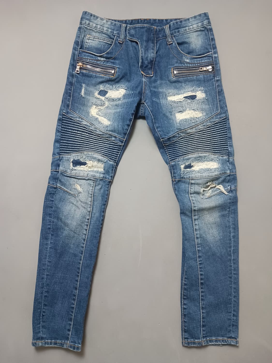 [30] 발망 데미지 디스덧댐 바이커진 청바지 상품이미지1