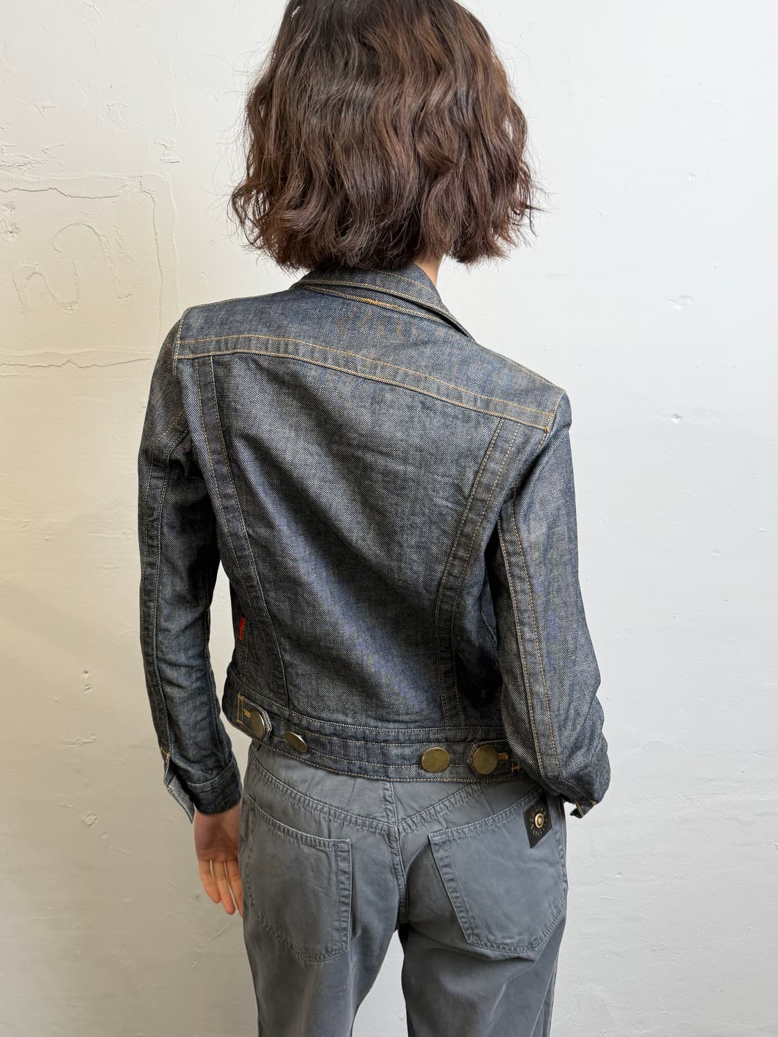 90s peom denim jacket  상품이미지5