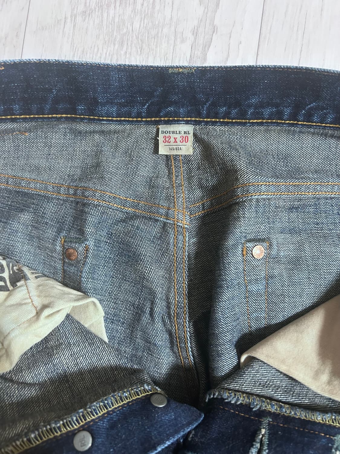 RRL 빈티지 파이브 포켓 기빈스 워싱 데님 진 32x30 상품이미지3