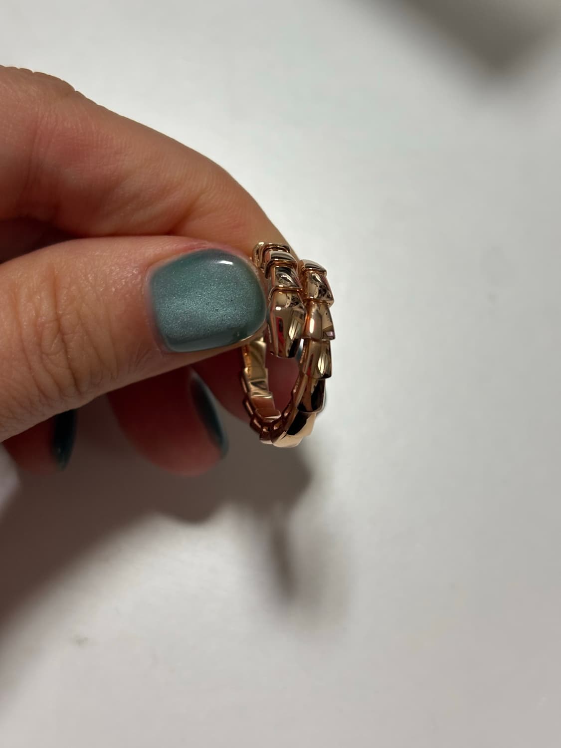 [신품급풀세트] 불가리 세르펜티 바이퍼링 로즈골드 XL 상품이미지3