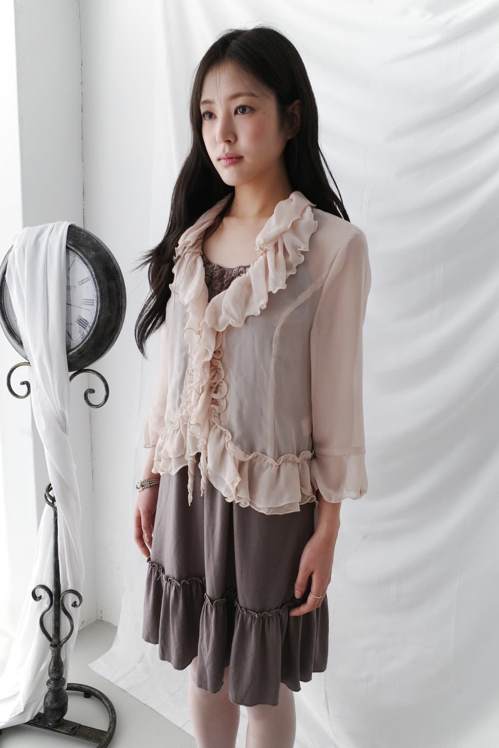 frill see-through cardigun 상품이미지4