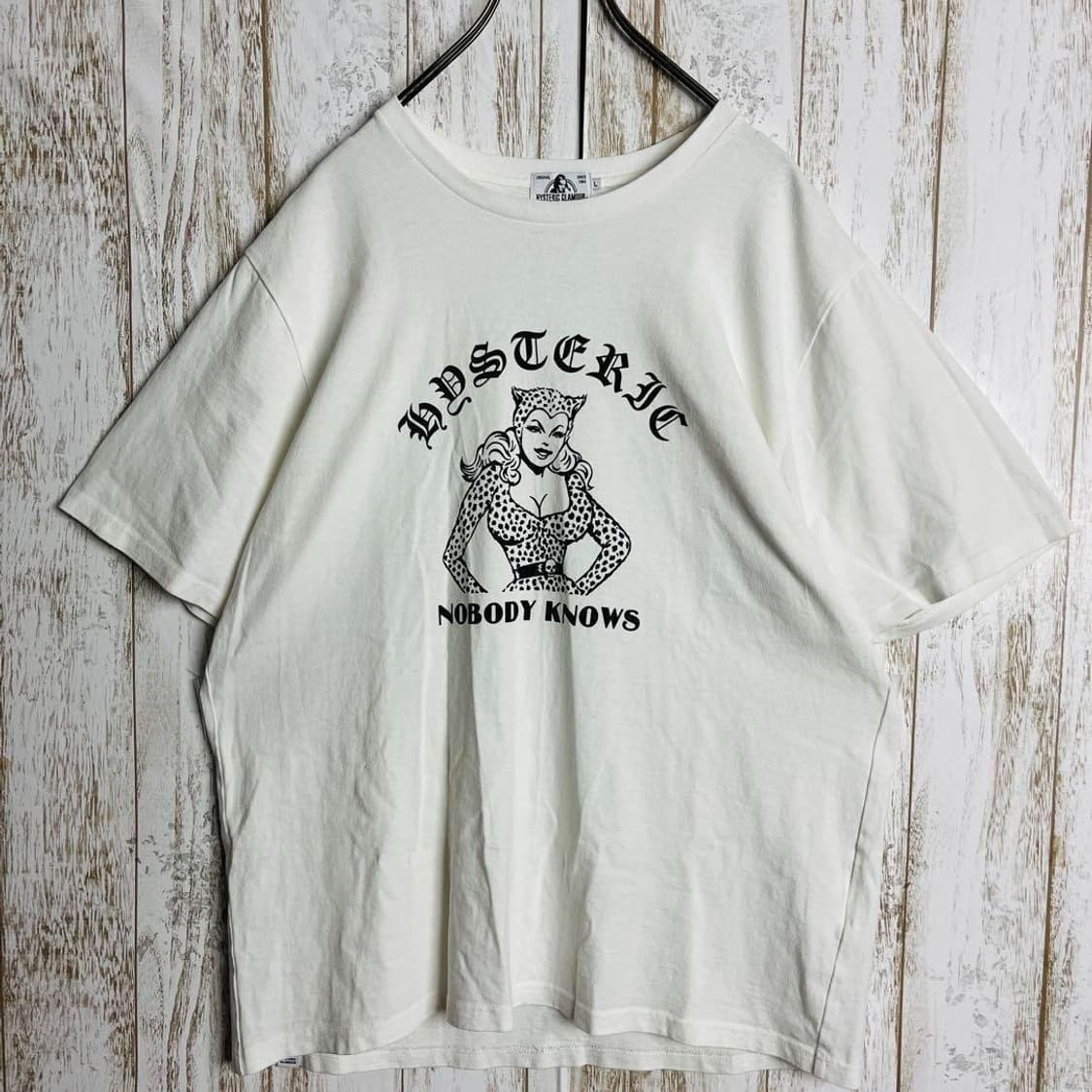 히스테릭 글래머 노바디 노우즈 히스걸 티셔츠 상품이미지2
