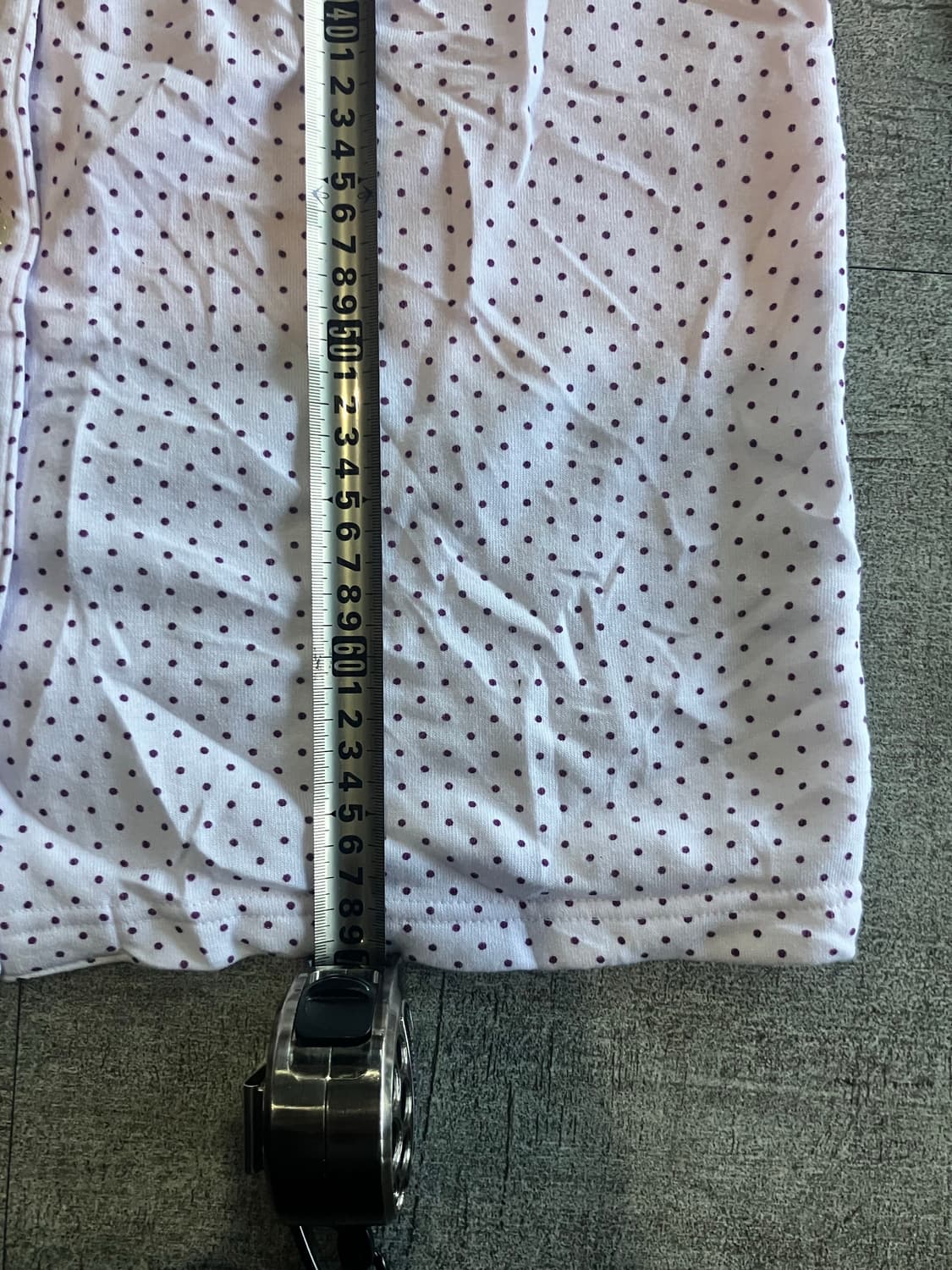 일본빈티지 Nable 하구미모리걸 할메카지 도트땡땡이 라운드셔츠 상품이미지3