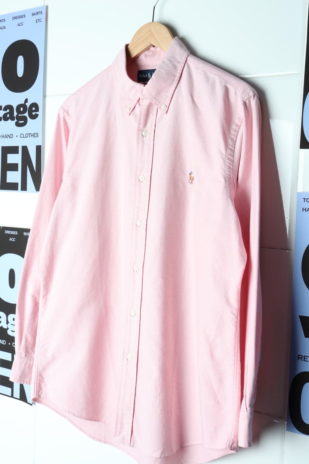 (L-2XL) 폴로 랄프로렌 셔츠 남방 USA 무지 핑크-H31300 상품이미지1