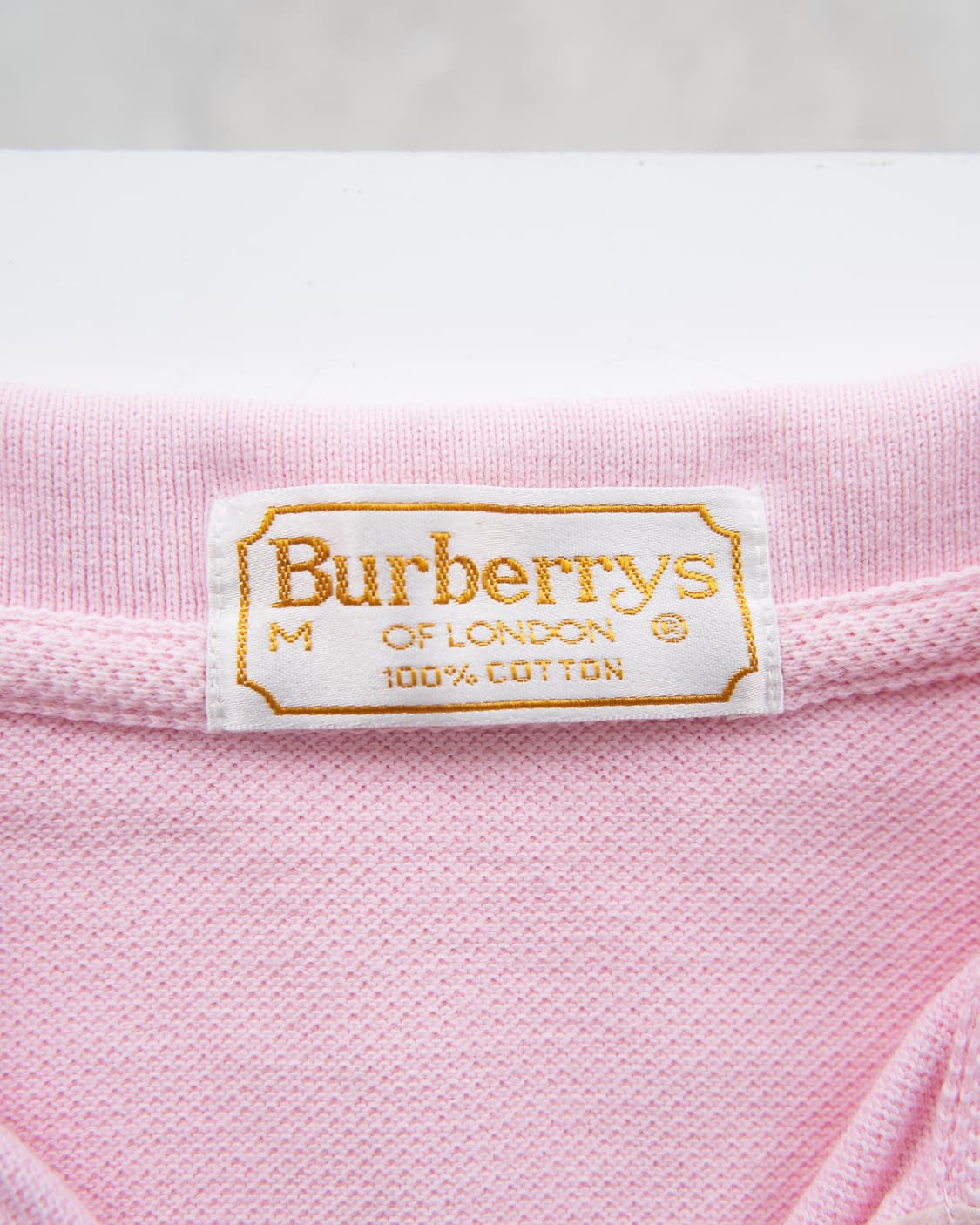 Burberry 런던라벨 베이비 핑크 카라 반팔티 상품이미지6