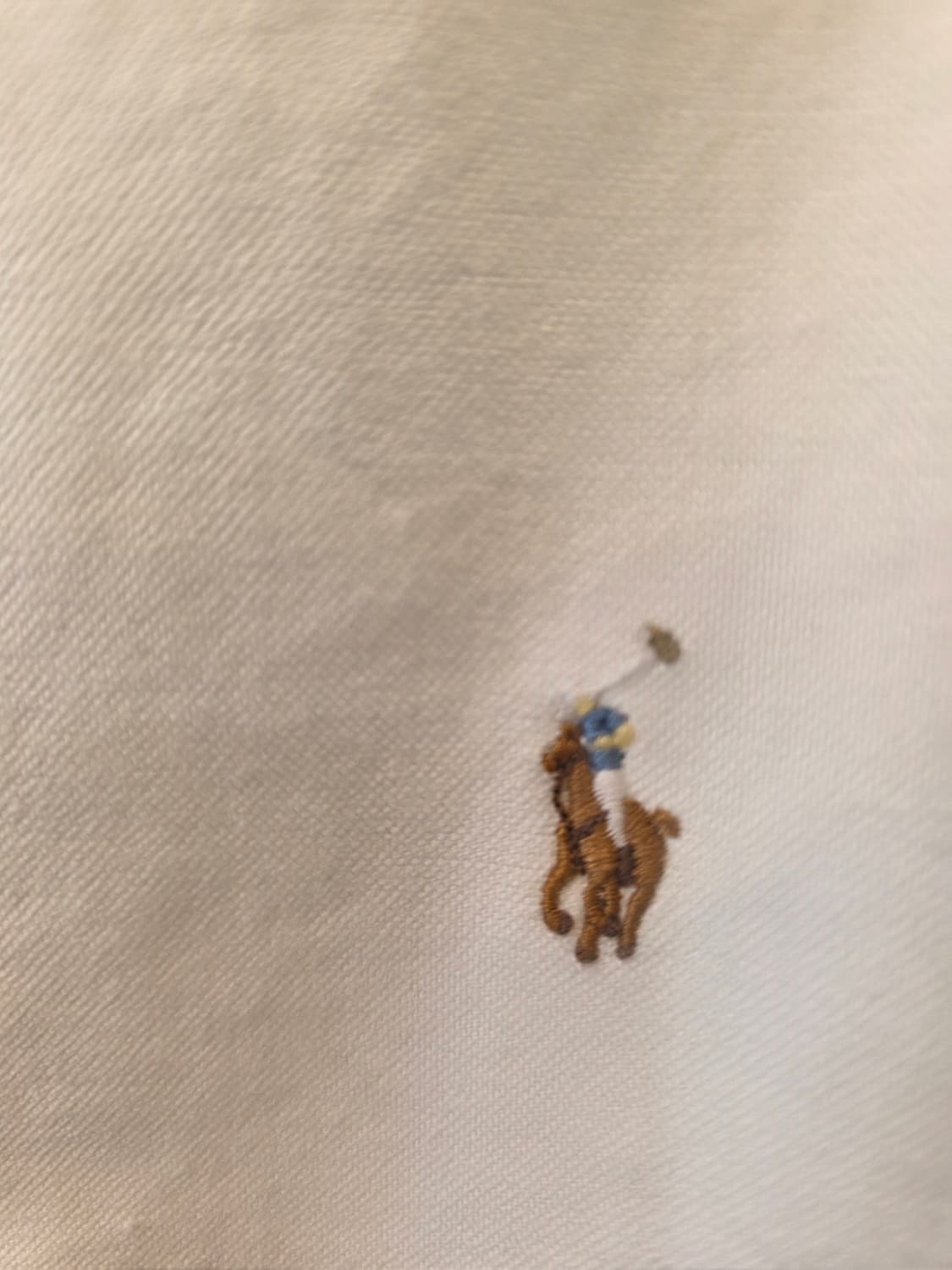 폴로 랄프로렌 화이트 버튼다운 일자셔츠 상품이미지3