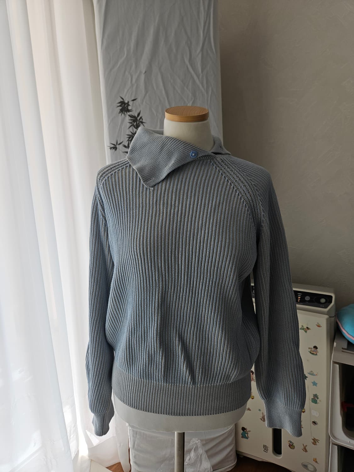 세터 스카이블루 니트 상품이미지1