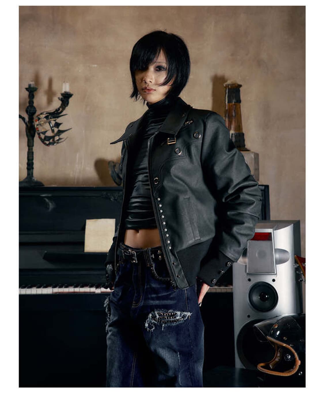 B.access에서 구매한 Paiki 레더자켓 새제품 판매합니다 상품이미지4