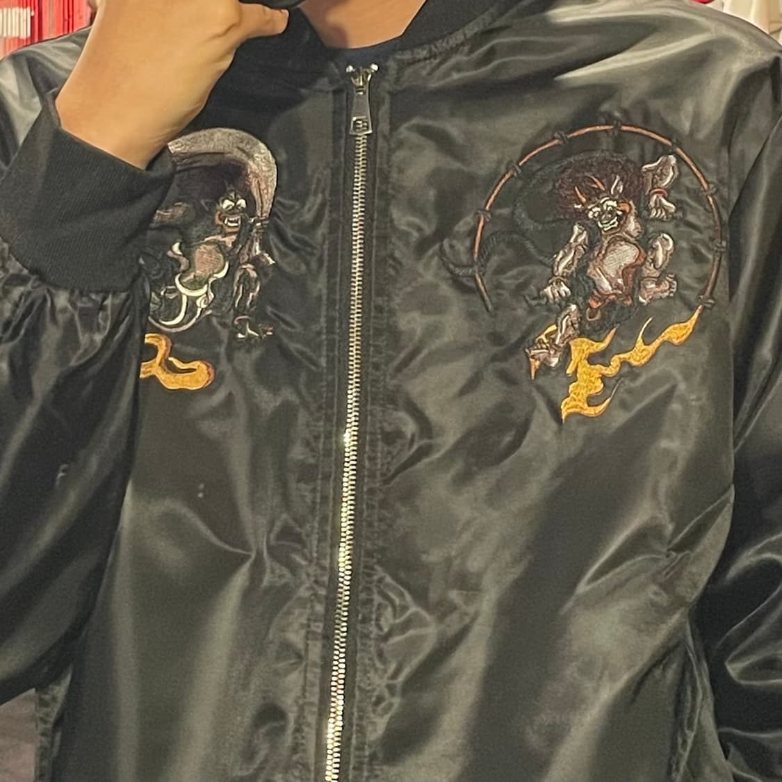 [IM] Vtg 블랙 자수 스카쟌 상품이미지5