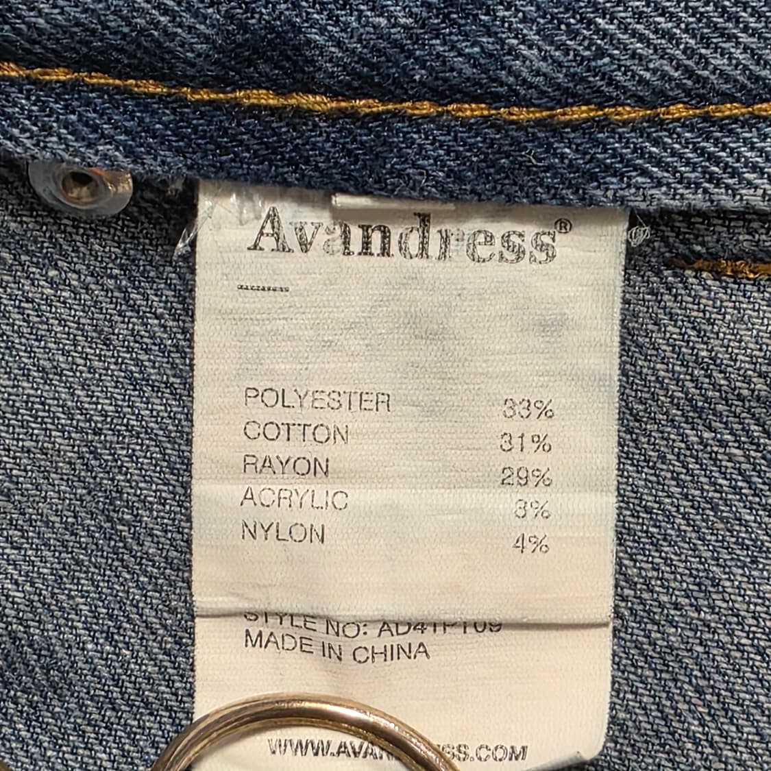 1119 아반드레스 Avandress 와이드 카고 데님 팬츠 M 상품이미지9