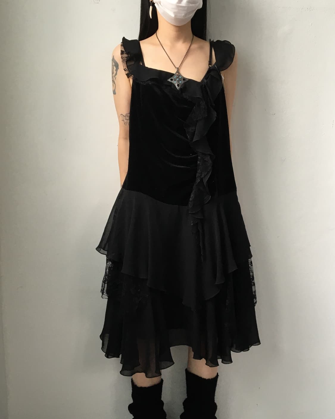 Ruffle lace point onepiece 상품이미지9