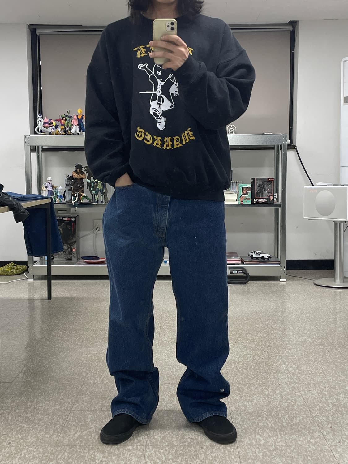 [38x30] 90s 리바이스 517 부츠컷 중청 워싱 진 데님 상품이미지5