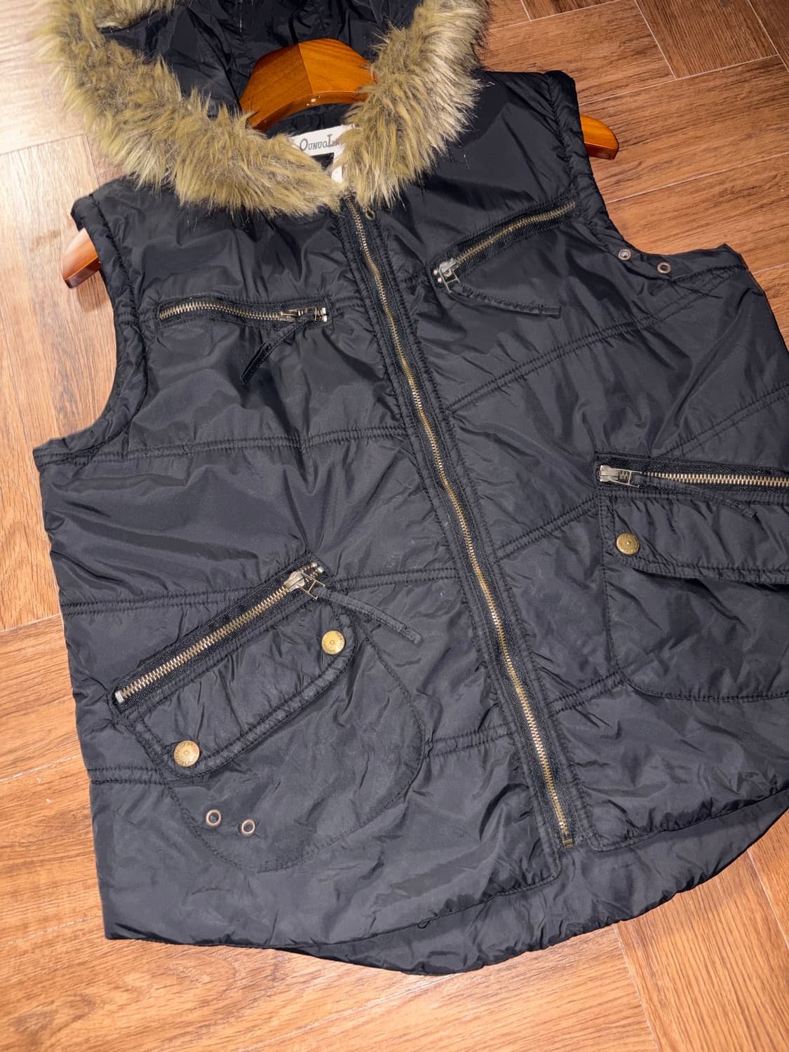 빈티지 퍼 패딩조끼 상품이미지6