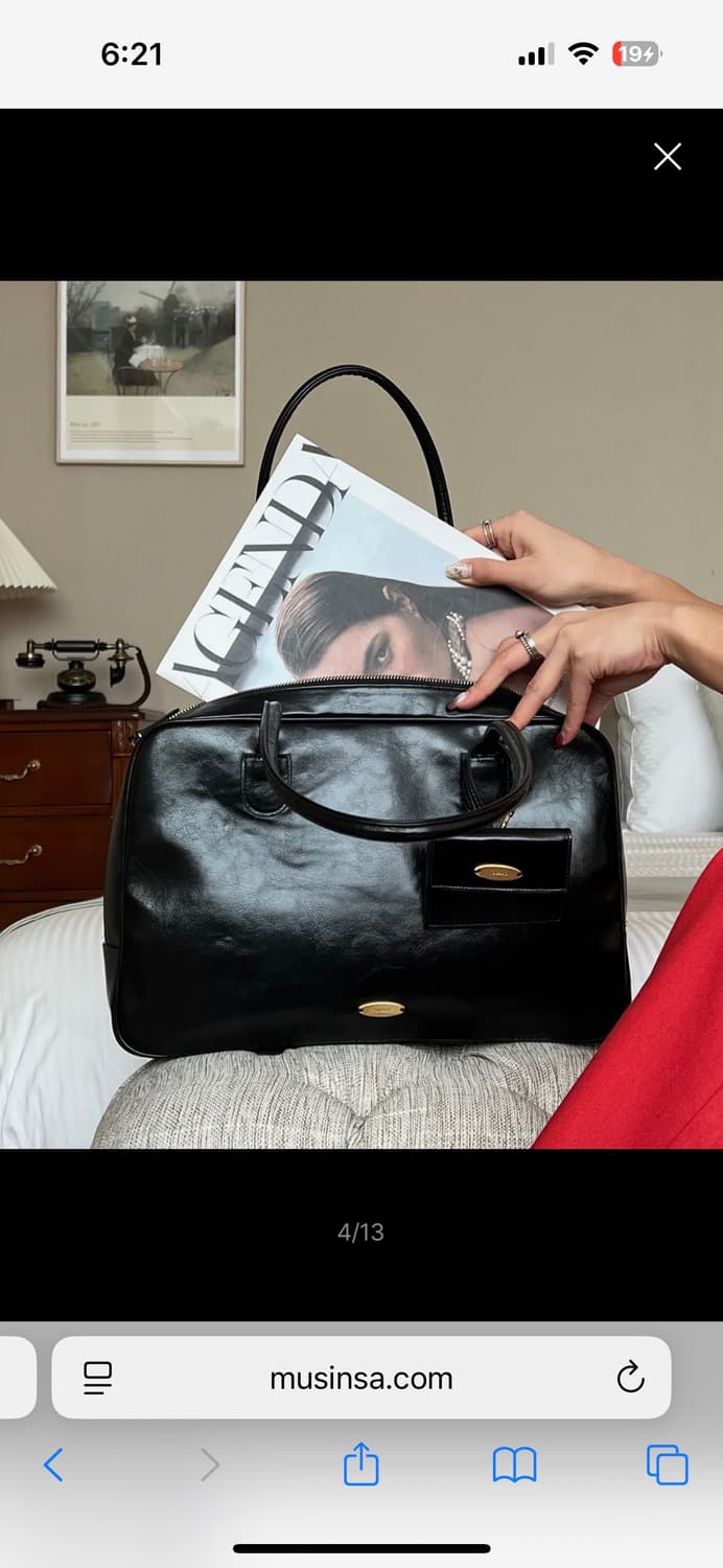 새제품/ 투아모 헤라스백 블랙 노트북 직장인 가방 숄더백 토트백 카드지갑 상품이미지2