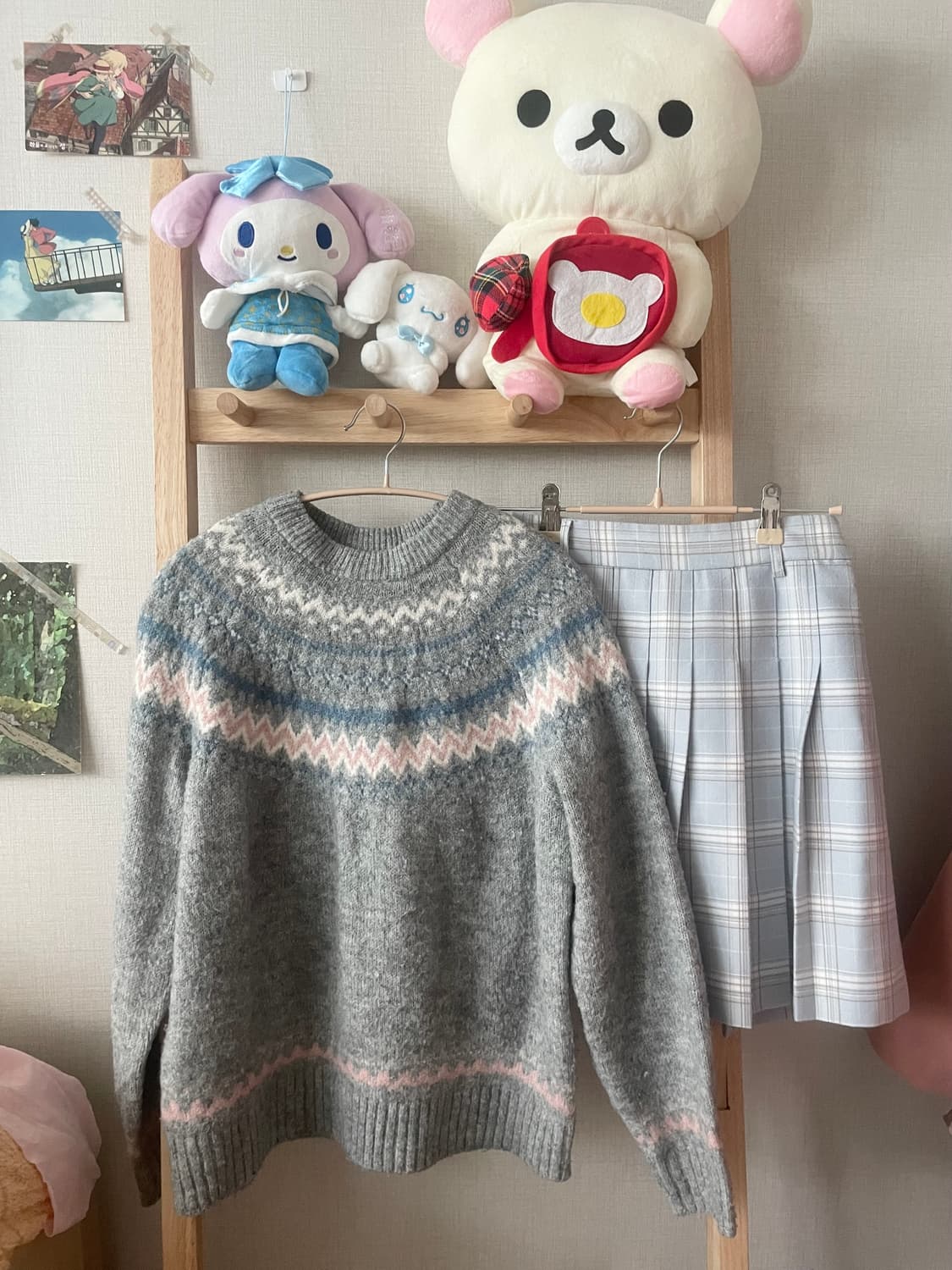 모리걸 빈티지 겨울 모리 set❄️🩵🤍 상품이미지2