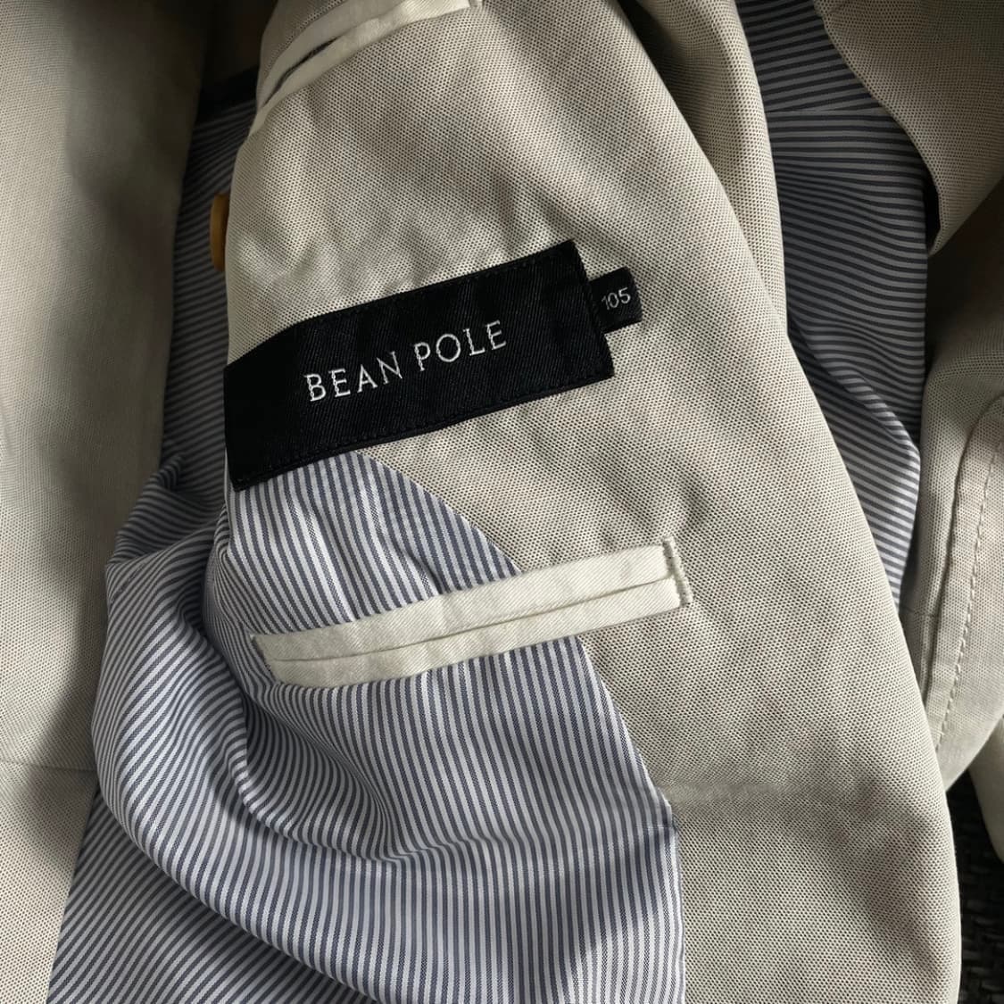 빈폴 아메카지 투 버튼 베이지 코튼 블레이저o 4242 상품이미지6