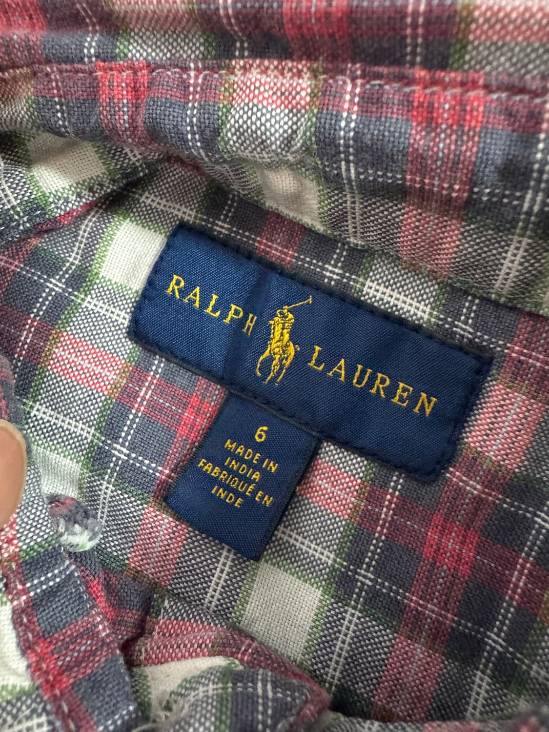 폴로 랄프로렌 키즈 체크셔츠 6 상품이미지3