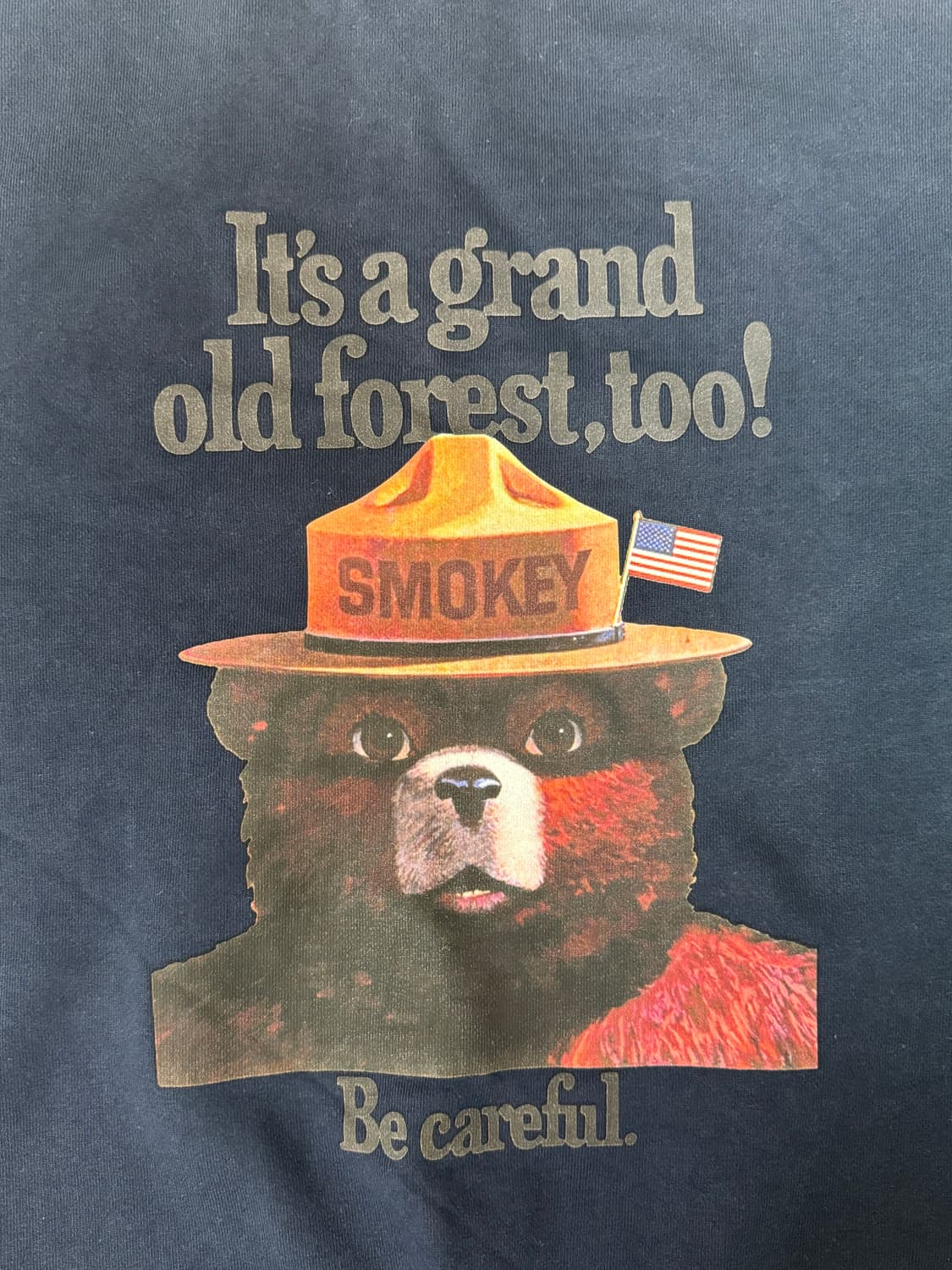 [에스피오나지] 스모키베어 Be Careful Sweat Navy L 상품이미지8