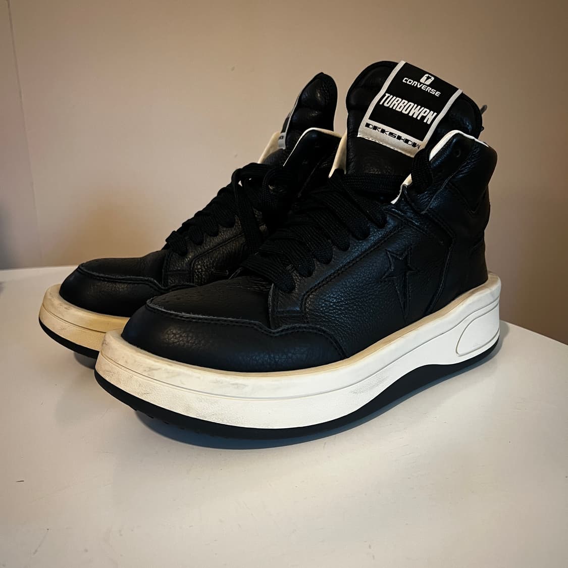 컨버스 x 릭 오웬스 다크쉐도우 터브웨폰 블랙 상품이미지1