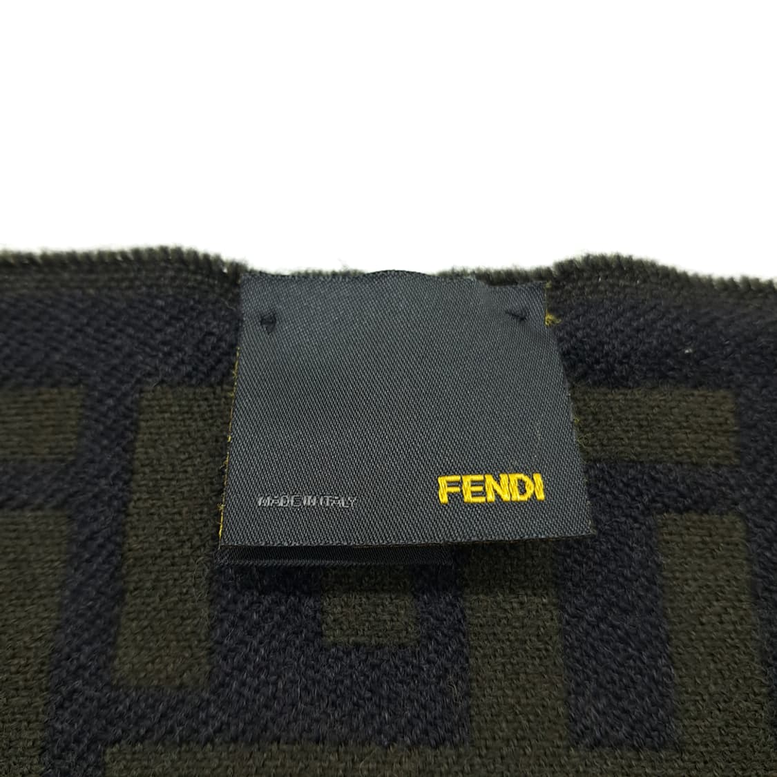 MX240 펜디 FF 모노그램 올리브 울 목도리 머플러 상품이미지4