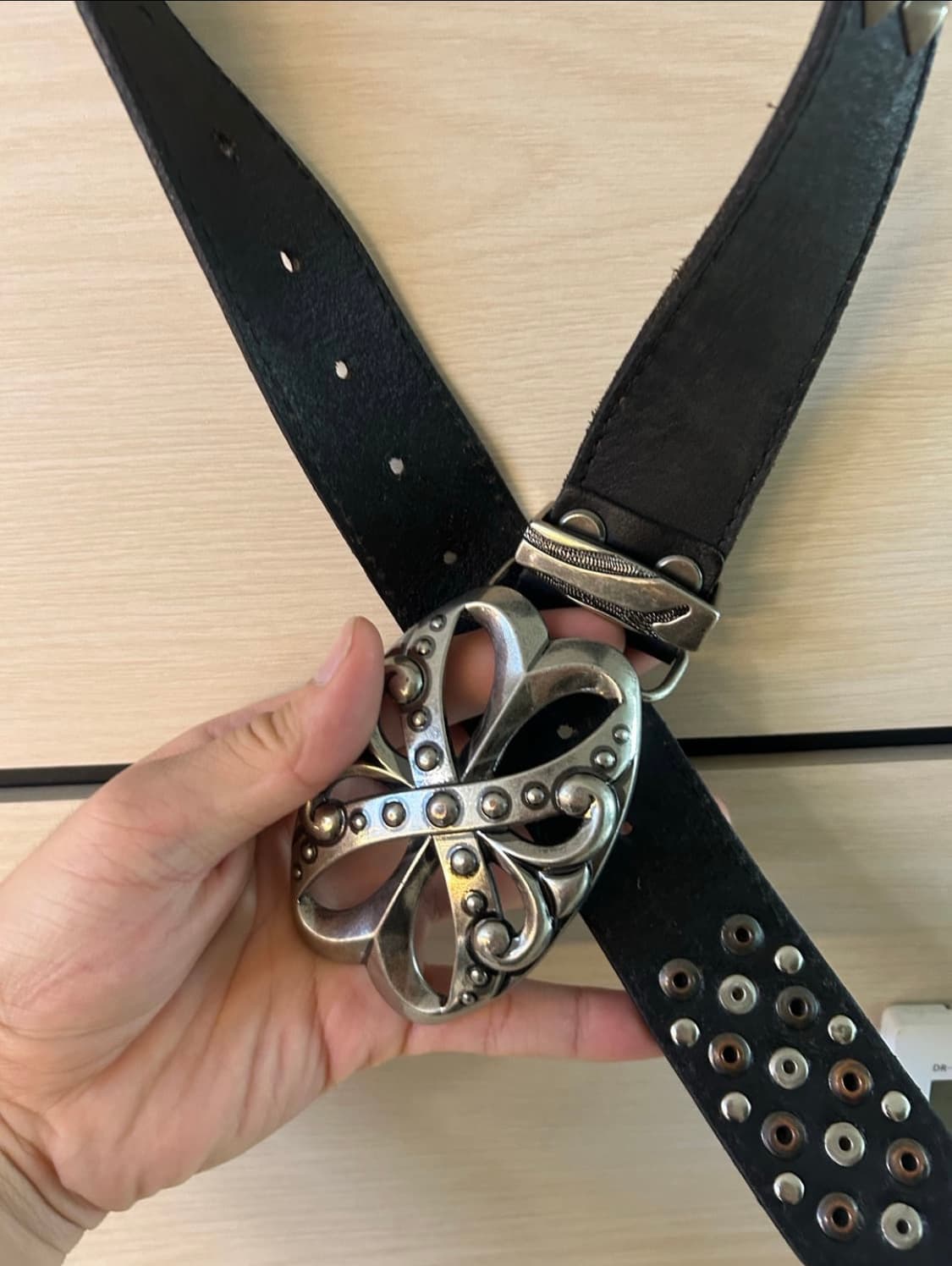 Retro punk cowhide Belt 상품이미지3