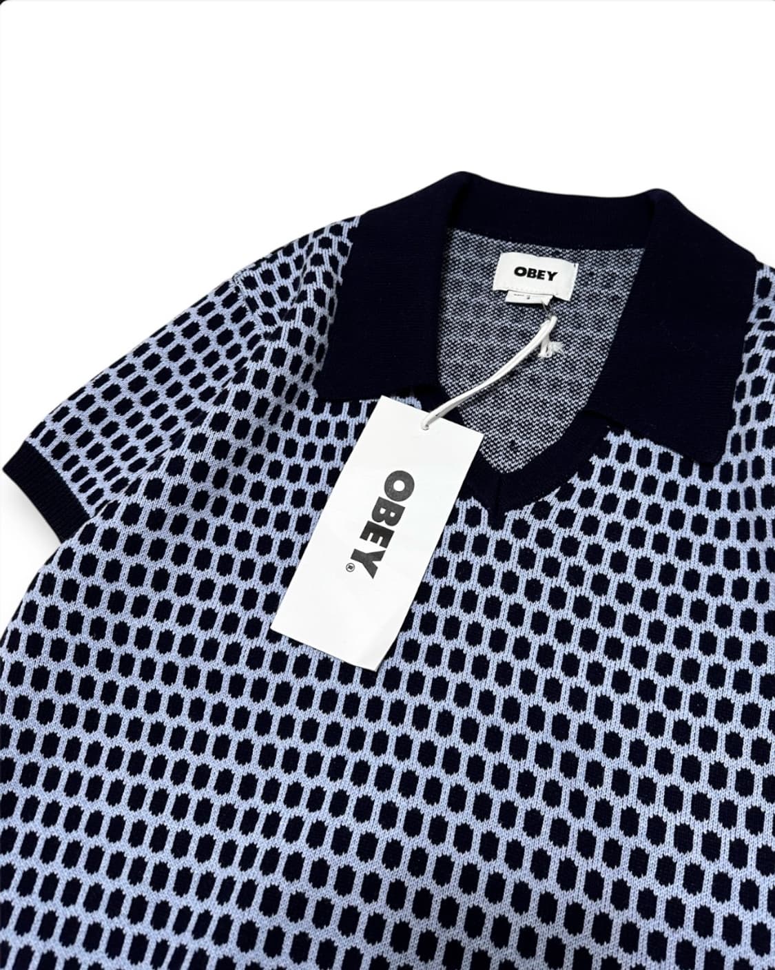 OBEY 오베이 패턴 반팔 니트 상품이미지5