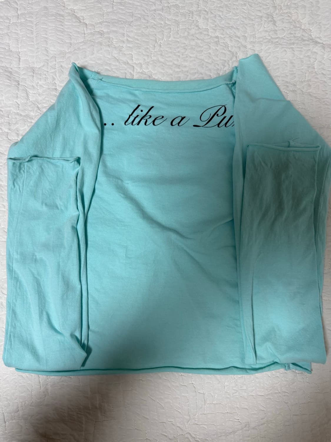 샵페어리 cherish heart cut off t-shirt 민트 상품이미지2