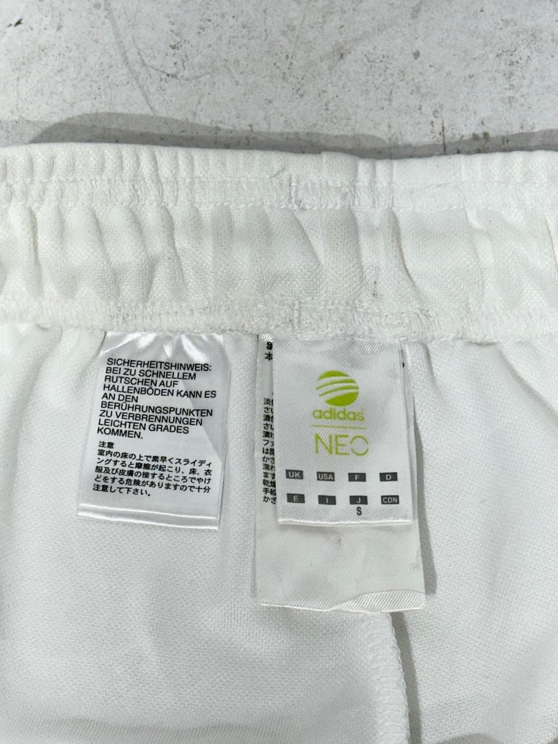 아디다스 화이트 골드 스펠아웃 와이드 트레이닝 팬츠 추리닝 바지 S 상품이미지7