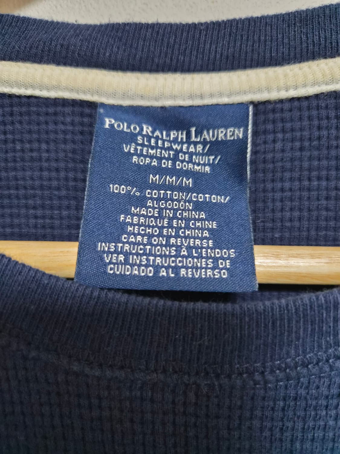 폴로Polo 와플 롱슬리브 티셔츠 M사이즈 - T29 상품이미지4