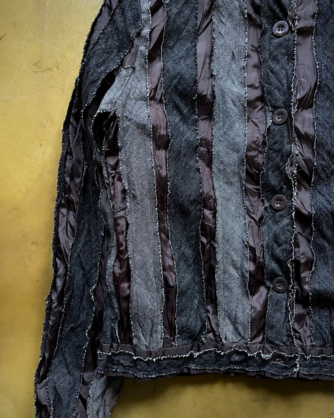 90-00s ST.CHRIS Japan Denim Pleats JK 상품이미지5