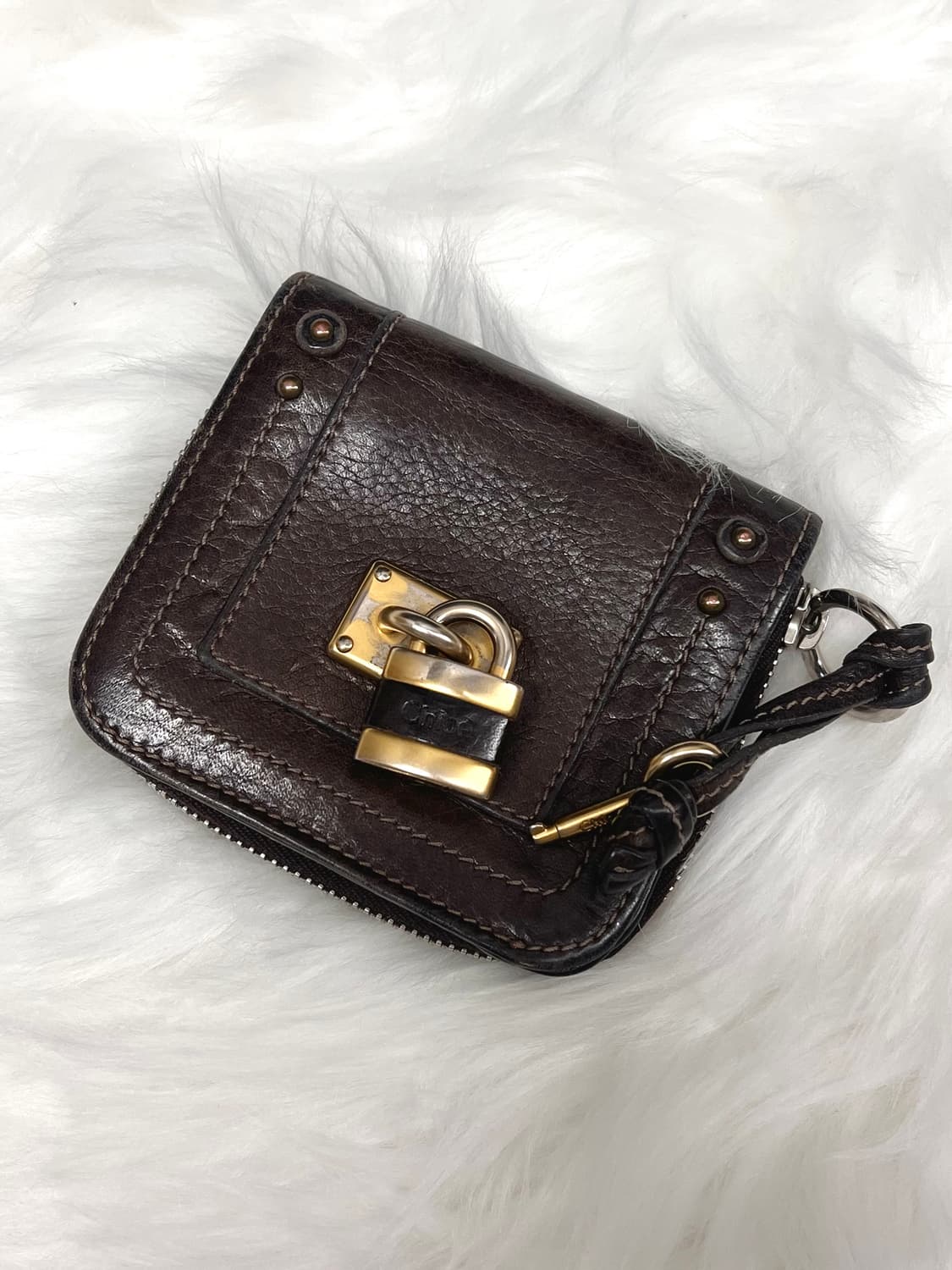 Chloe 끌로에 패딩턴 아이코닉 자물쇠 레더 아카이브 반지갑 월렛 상품이미지2