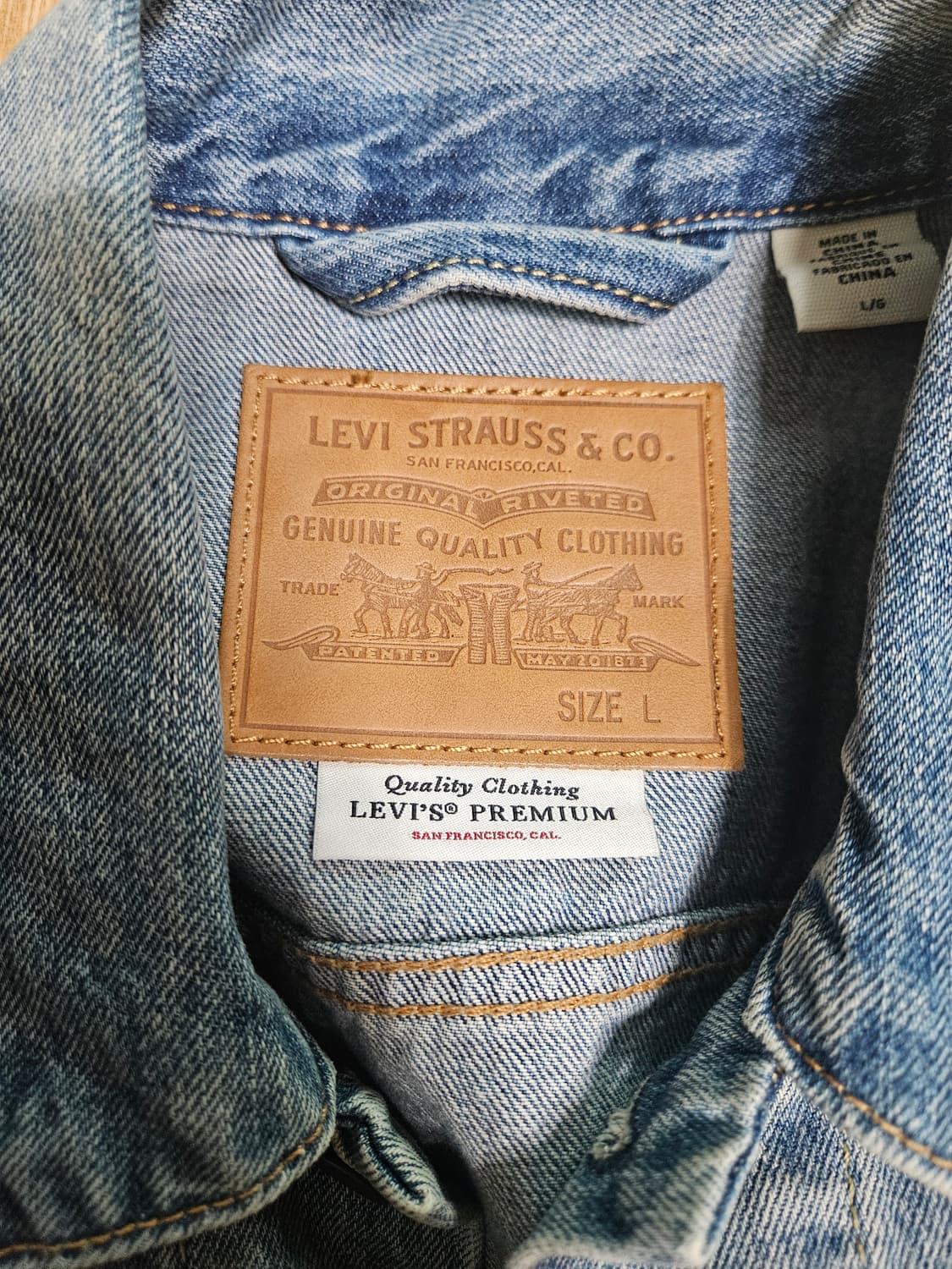 리바이스 트러커 자켓 연청 상품이미지3