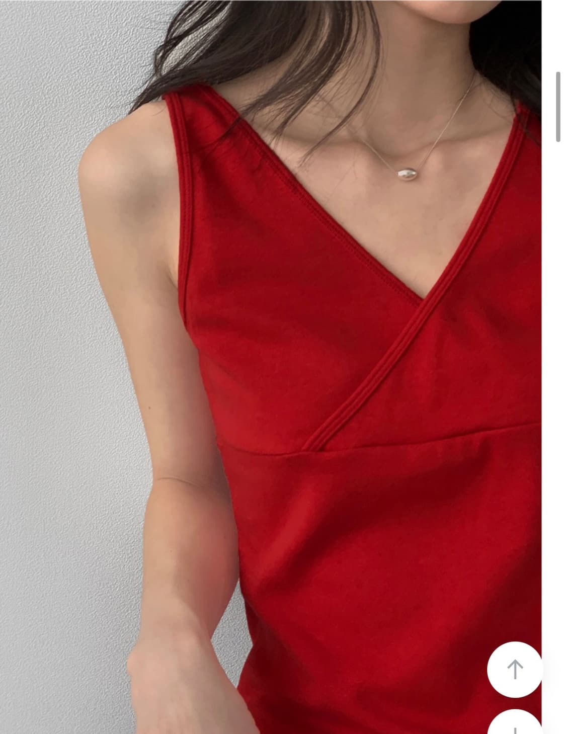 매니크 티어넌 레이어드 브이넥 나시 상품이미지4