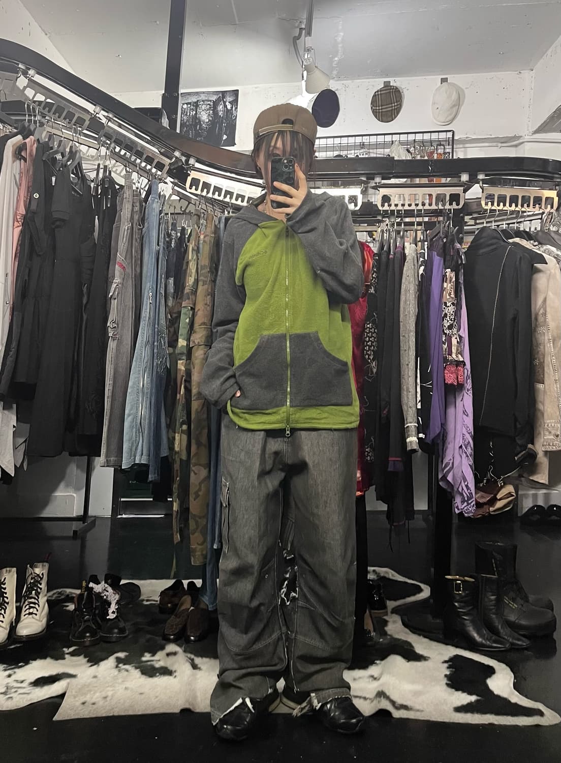 컬럼비아 투웨이 배색 후드집업 상품이미지1