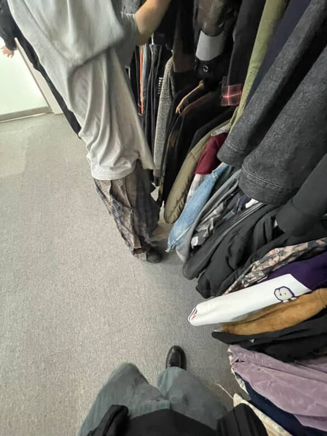jiyongkim drape pants check 상품이미지1