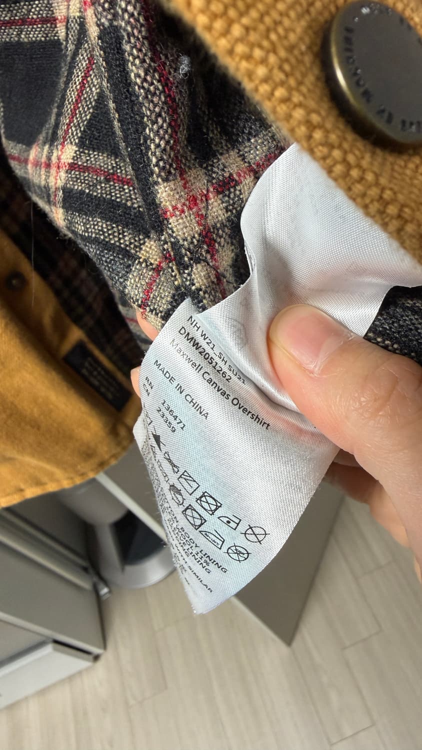 데우스 워크자켓 맥스웰 캔버스 오버셔츠 S 상품이미지5