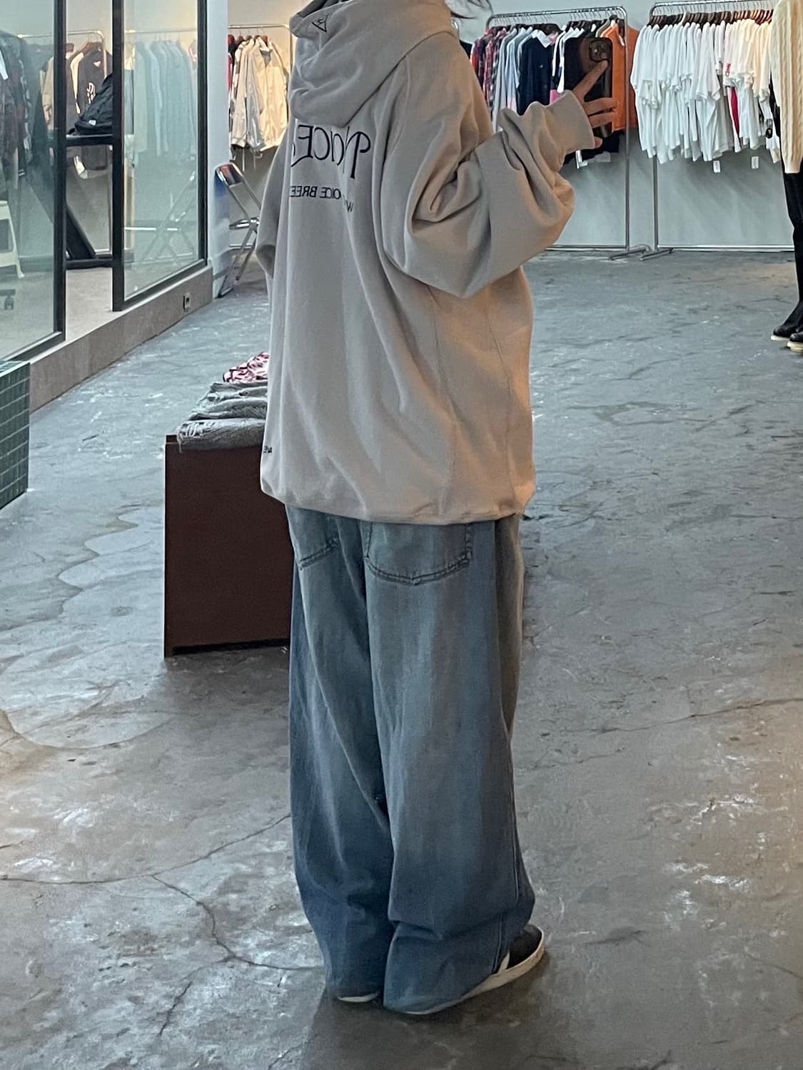 노이스 백로고 후드티 H782 상품이미지2