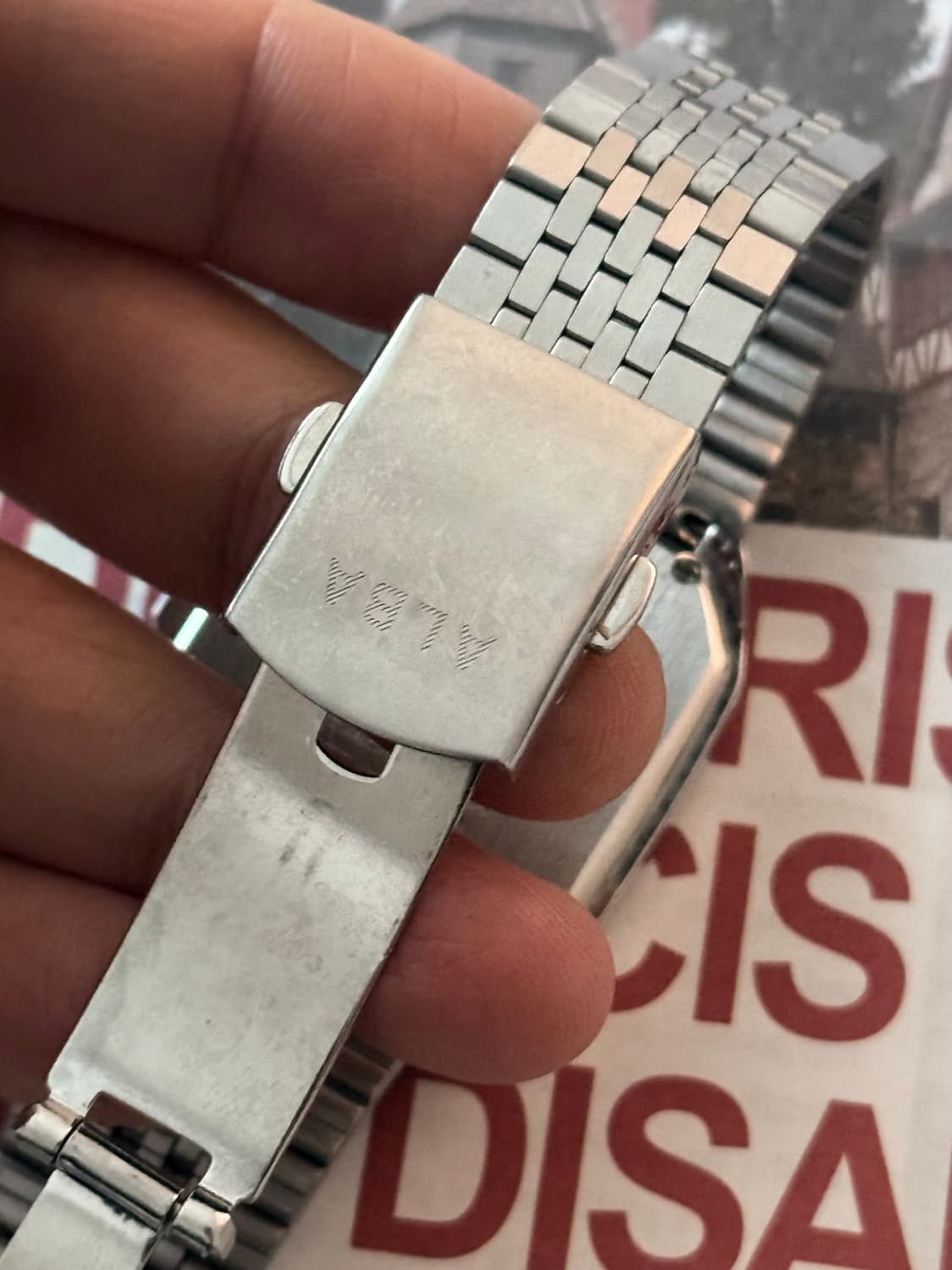 세이코 Seiko ALBA 스퀘어 10 BAR 데이데이트 상품이미지3