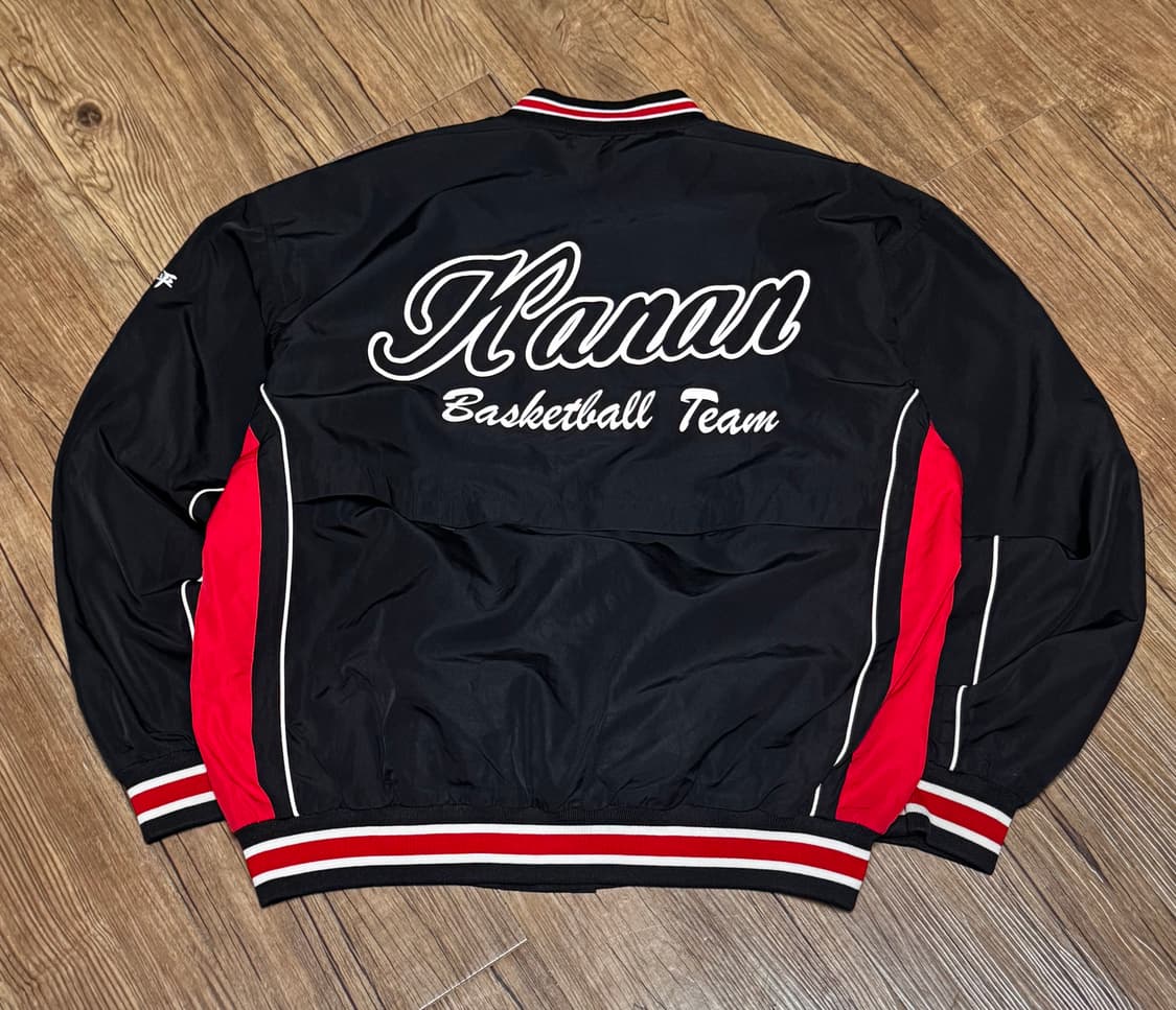 컨버스 블랙 레드 올드스쿨 바시티 자켓 상품이미지3