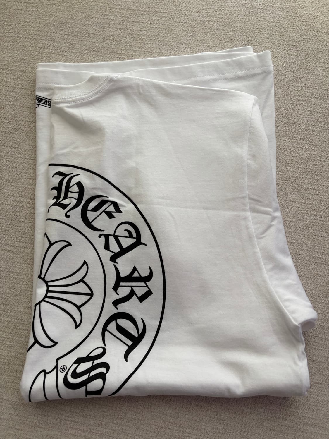 크롬하츠 홀스슈 로고 포켓 티셔츠 화이트 xl 새상품 상품이미지1