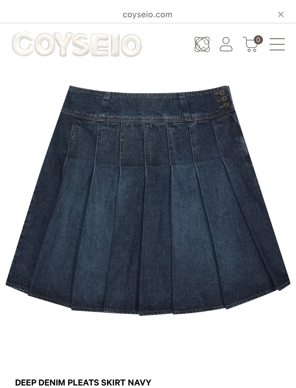 코이세이오 데님 스커트 1사이즈 상품이미지1