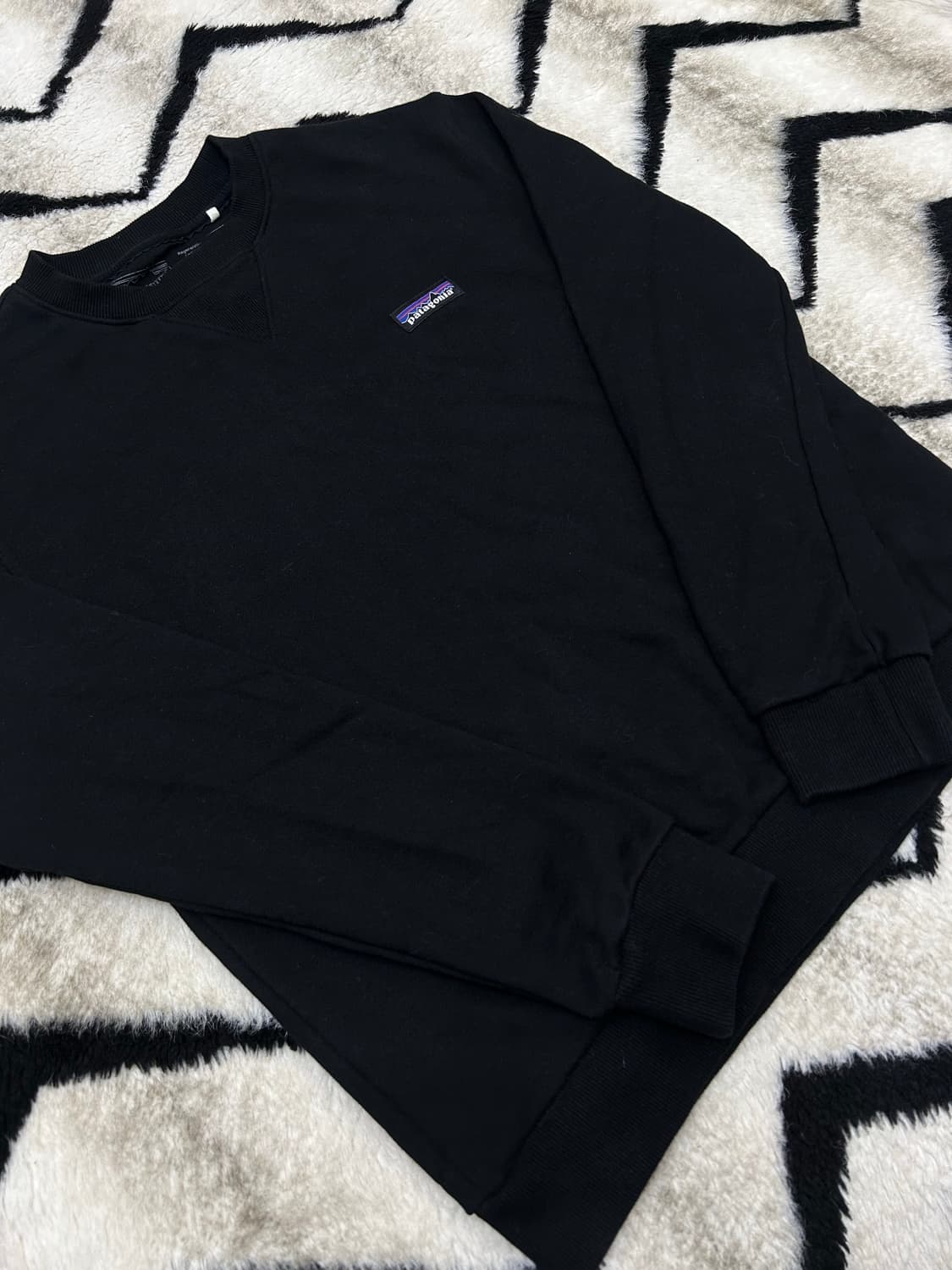 [공용SM]파타고니아 오가닉 코튼 맨투맨/블랙 상품이미지2