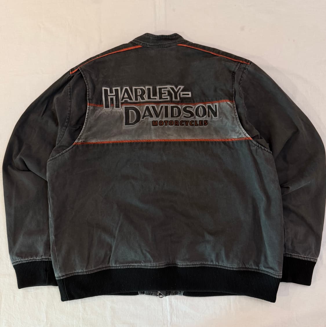 할리데이비슨 투웨이 바이커 데님 라이더 자켓 차콜 상품이미지5